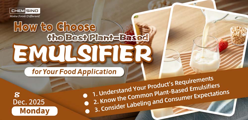 How to Choose the Best Plant-Based Emulsifier for Your Food Application